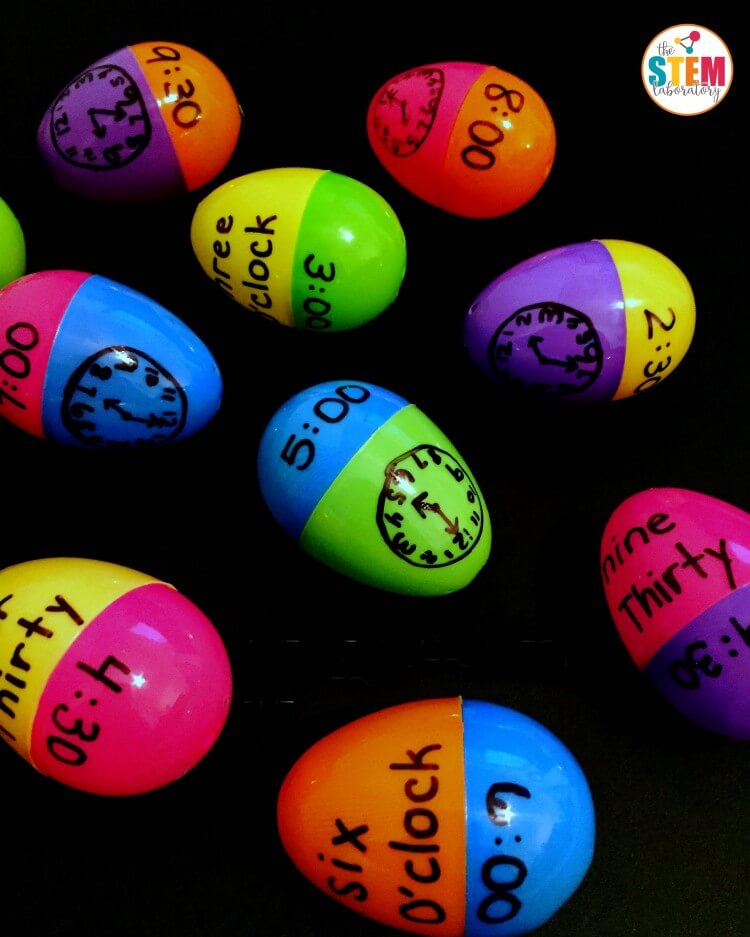 I-love-this-telling-time-activity-for-kids-Match-up-plastic-Easter-eggs.-Such-a-clever-math-center-or-telling-time-game-for-kids.-750x937